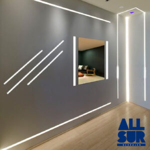 Perfil Para Led De Aluminio 17,3x7mm Para Embutir X 2mts (1)