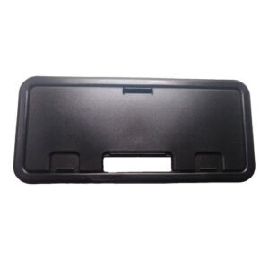 Pasacable 2 Pzasplast. Rectang. 262x119 Negro