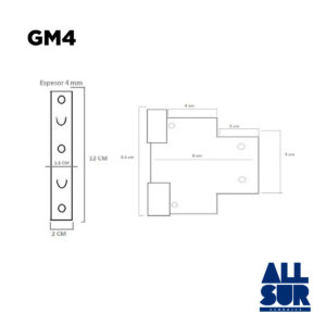 Gancho Para Cama (4 Planchuelas + 4 Enganches) (1)