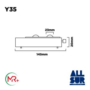 Rueda Blindada Torino Ø20 X 145 Mm Para Ventana (1)