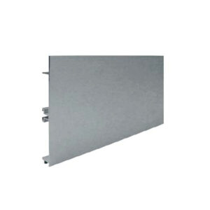 Zocalo Aluminio 100mm 4 Mts Anodizado