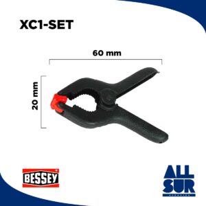 Pinza A Resorte Clippix Xc 20mm 3/4 X 7 Unid (1)