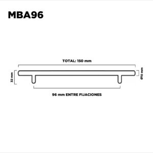Manija Barral 96mm Acero Inoxidable (1)