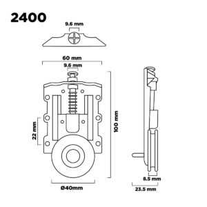 Rueda Para Frente Corredizo De Placard (1)