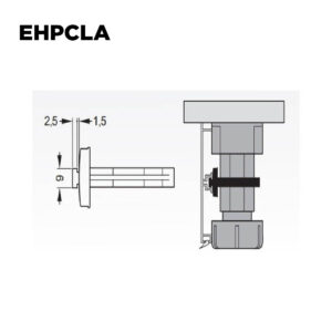 Clip Plastico Para Aluminio - Seccion Hexagonal (1)
