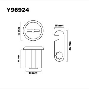 Cerradura Para Gabinetes 18 X 25mm (1)