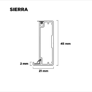 Perfil Puerta Sierra Blanco 20 X 45 X 3mts (1)