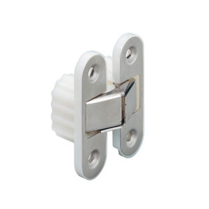 Bisagra Oculta 50kg Plastico Blanco /inox