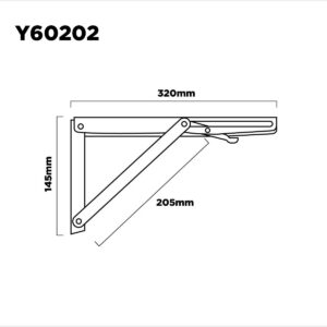 Mensulas Para Mesa Rebatible Volcable 30cm Blanco 60kg X Par (1)