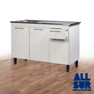 Pata Aluminio Negro Redonda 150mm Mueble Cocina (1)