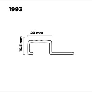 Aluminio Prot. Esc. 10,5x20mm X 2,0m Cromo Mate A1 (1)