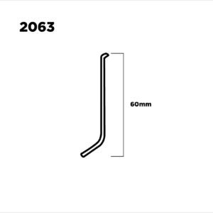 Aluminio Zocalo Slim 60mm X 2,5m Cromo Mate A1 (1)