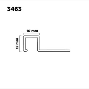 Aluminio Guard. Quadra 12x10mm X2,5m Cromo Mate A1 (1)