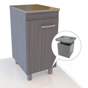 Pata Cuadrada Aluminio Bajo Mesada 50mm Regulable (2)