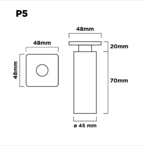 Pata Aluminio Anodizado Redonda Regulable 50mm Mueble (1)