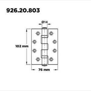 Bisagra Municion 58kg Acer.inox.102x76mm X Uni (1)