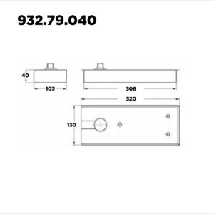 Cierrapuerta De Piso En3 Acero Inox. Espiga Rectangular (1)