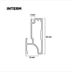 Perfil Para Puertas 20 X 45 Inter M X 3mts Con Burletes (1)