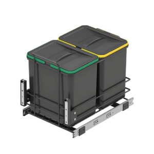 Cesto De Basura Doble Extraib 16+16lts 340x485x385