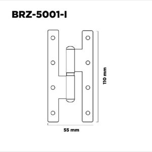 Bisagra Pomela Acero Inoxidable 110mmx55mm X2,8mm Par Izq (1)