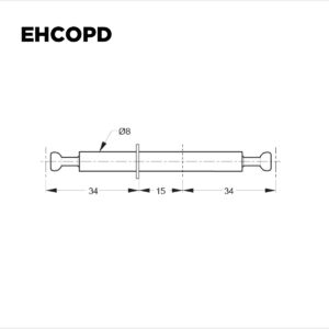 Conector Oculto Doble Perno Doble Para 18 Mm (1)