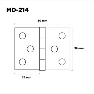Bisagra Postigo Tipo1842 38mm H. Bronceado (1)