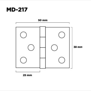 Bisagra Postigo Tipo1842 38mm H. Zinc Amarillo (1)
