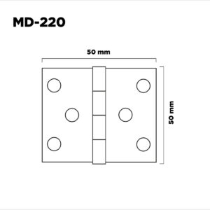 Bisagra Postigo Tipo1842 50mm H. Bronceado (1)