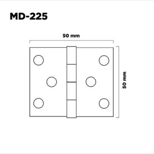 Bisagra Postigo Tipo1842 50mm H. Zinc Azul (1)