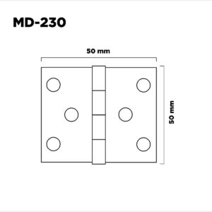 Bisagra Postigo Tipo1842 50mm H. Pulido (1)