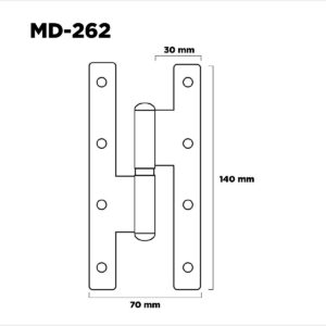 Bisagra Pomela 140x70mm Zincado Azul Der (1)
