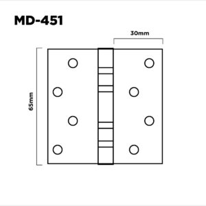 Bisagra Carrosera 65x65 Con Agujero H. Pulido (1)