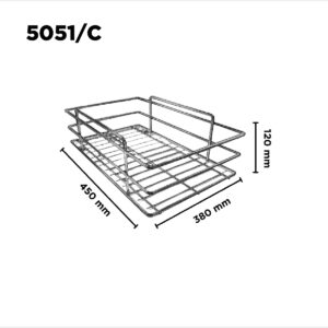 Canasto Para Columna 380 X 120 X 450 Cromo (1)