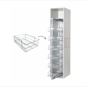 Canasto Para Columna 380 X 120 X 450 Cromo (2)