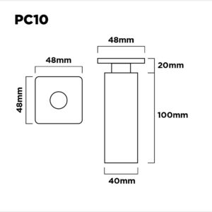 Pata Aluminio Para Bajo Mesada 100mm Con Regulacion (1)
