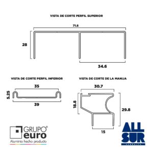 Kit Classic 6.05 Mts Para 2 Hojas De 2.60 Mts (1)