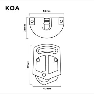 Kit De Ruedas Para Sist. Office Koa (2 Puertas) (1)