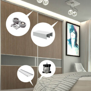 Kit Placard Sin Manijones 2 Mts 2 Hojas Sistema Corredizo (2)