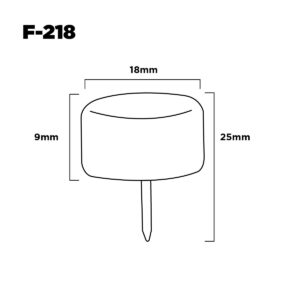 Patin Clavo Silicona 18mm Transparente (1)