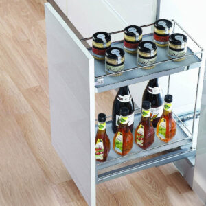 Canasto 300mm 2 Niveles Cromado Cierre Suave (2)