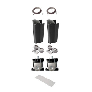 Kit Classic 2.60 Mts Puerta Extra (1 Hoja) Negro