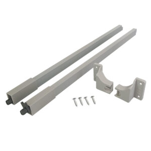 Guardacuerpo Cuadrado P Lateral De Cajón + Adaptador P Espalda Gris