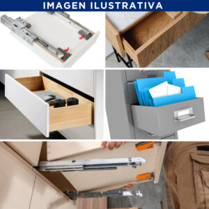 Guias Ocultas 35cm Cierre Sueve 3d 30kg Hafele (2)