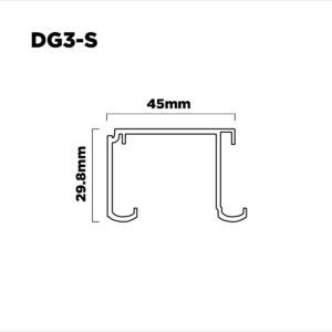 Kit Dg Sist. Corredizo C/ 4 Ruedas Simples Sin Manijones (2h)- 3mts (1)
