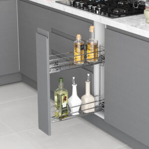 Canasto Botell 2 Niv M.15 Crom (2)