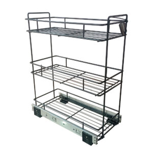 Canasto Extraible 3 Niveles Telesc. 230 X 530 X 450 Cromo