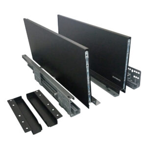 Lateral Doble Pared Slim C/sop 199mm X 500mm Negro