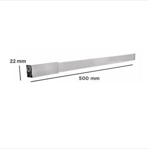 Ollero Slim Eurohard Seccion Cuadrada 500mm Blanco (1)