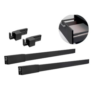 Ollero Slim Eurohard Seccion Cuadrada 400mm Negro