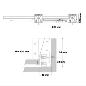Uh - U39500gr - Laterales De Cajon Pobox 80mm X 500mm Gris 35kg (1)